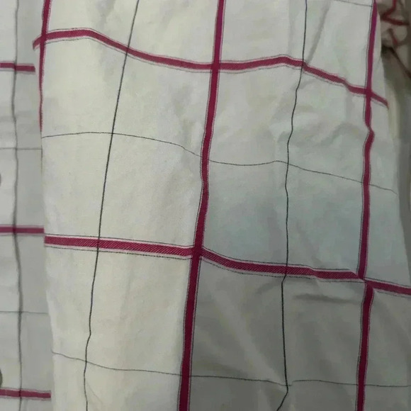 Men’s American Eagle White And Pink Plaid Button Up Shirt Size Large - Picture 3 of 5